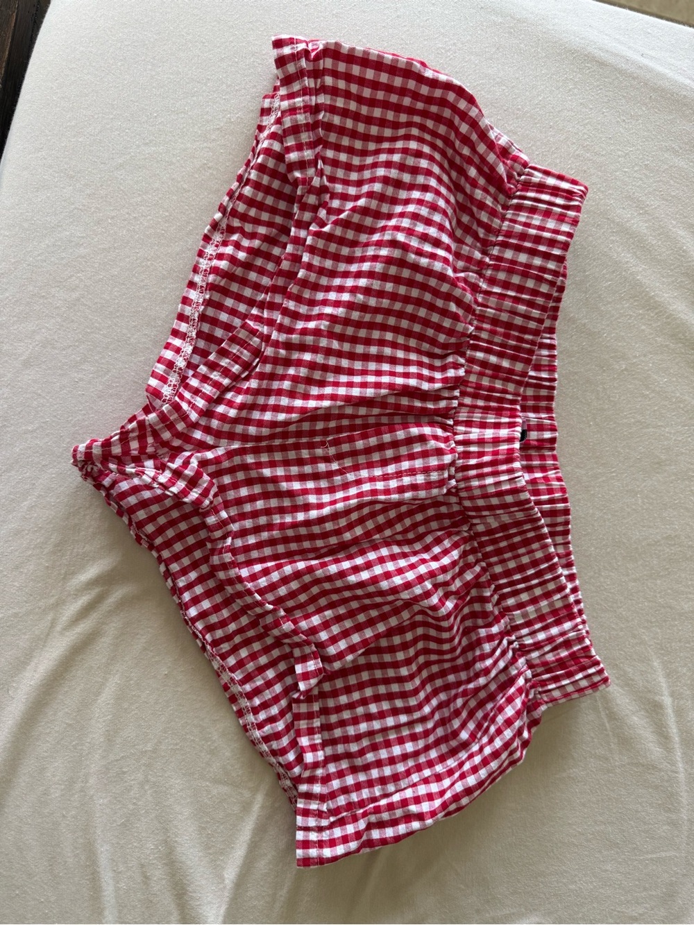 Edikted Red Gingham Women’s Shorts